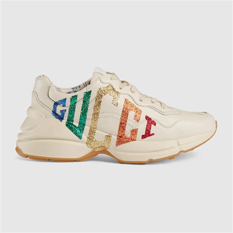 gucci sneakers men glitter|colorful Gucci shoes.